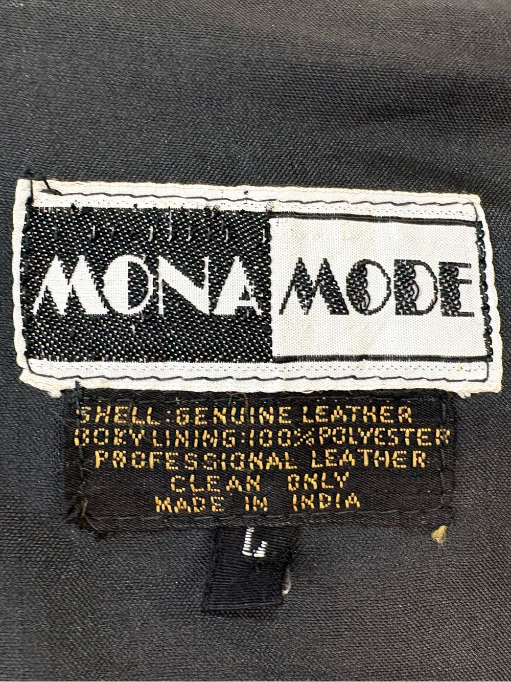 Vintage Mona Mode Black Suede Western Vest Size Large - Picture 6 of 6